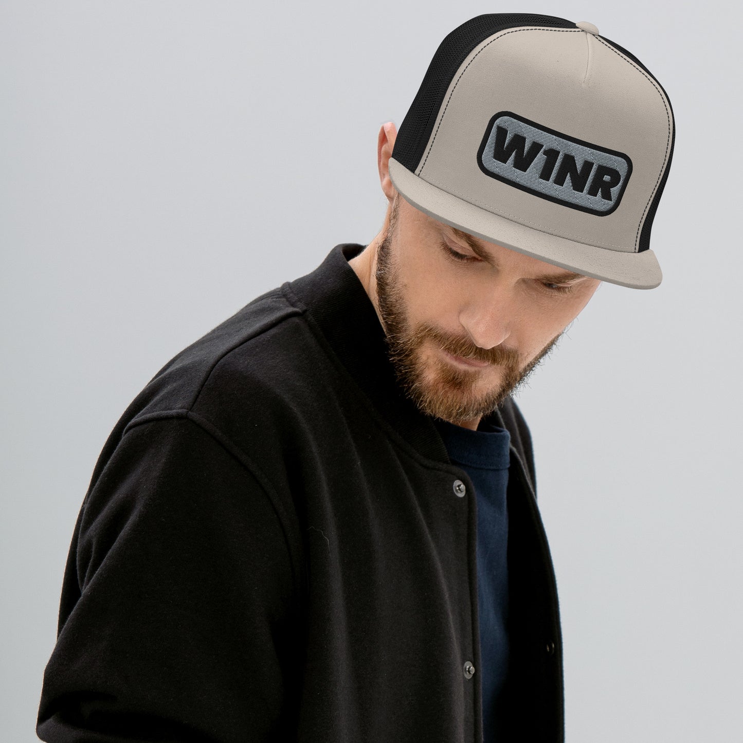 W1NR black/grey logo Trucker Cap (7 colors)