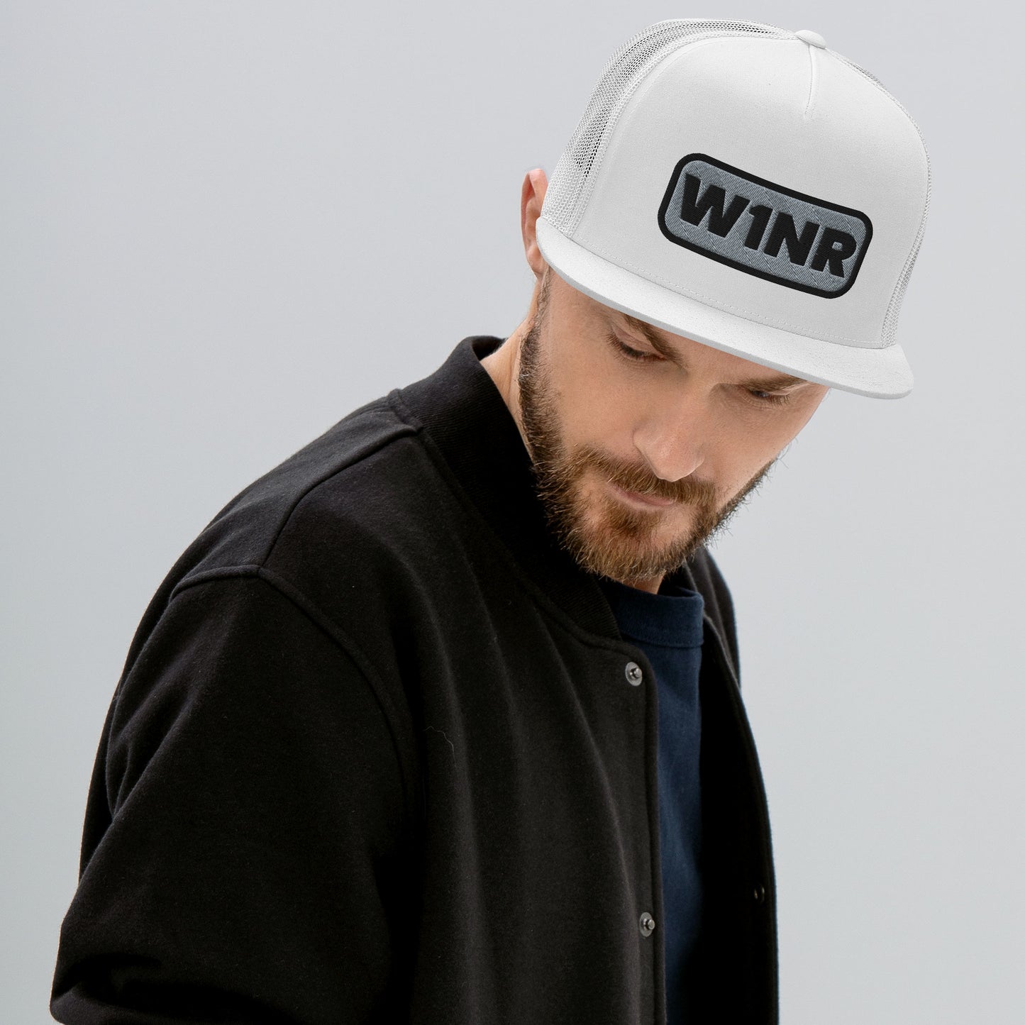 W1NR black/grey logo Trucker Cap (7 colors)