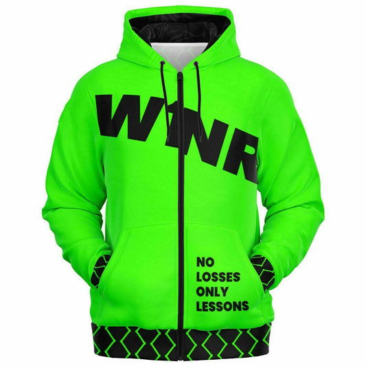 W1NR Flo-green Fashion Zip-Up Hoodie