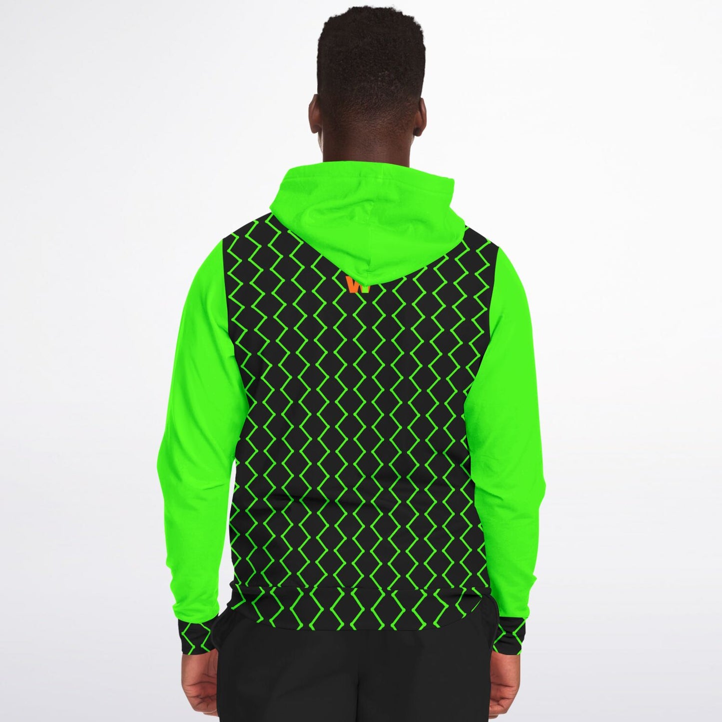 W1NR Flo-green Fashion Zip-Up Hoodie