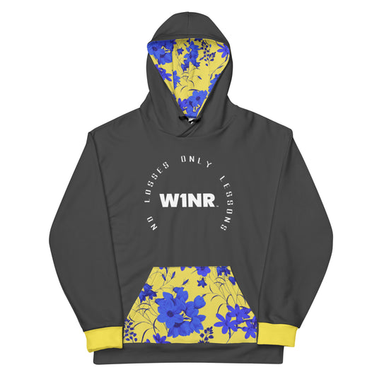 W1NR blue flower Unisex Hoodie