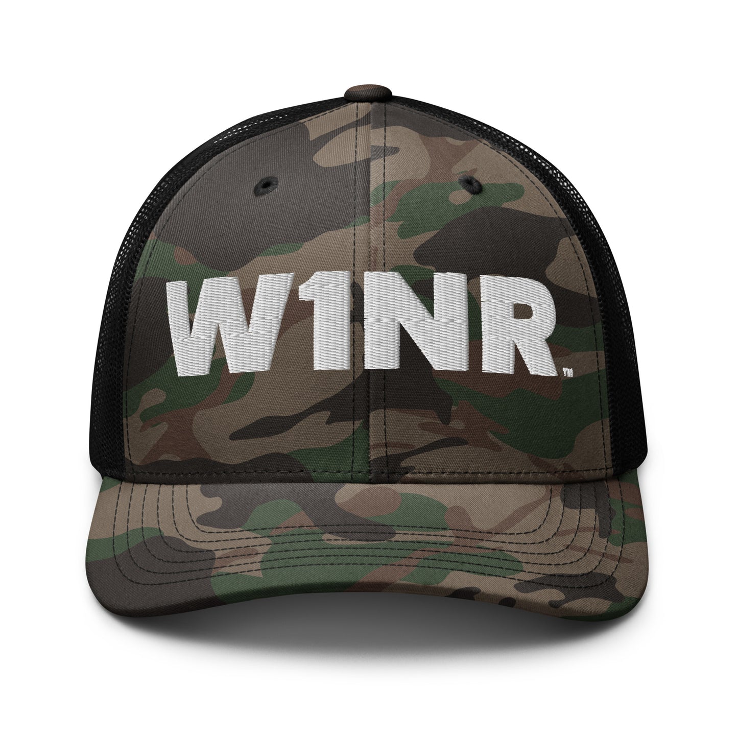 W1NR Camouflage trucker hat (2 colors)