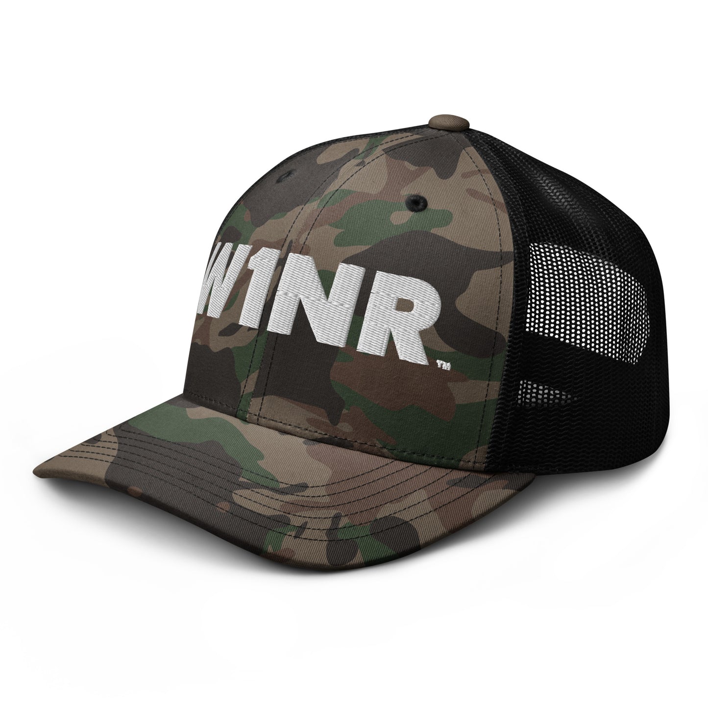 W1NR Camouflage trucker hat (2 colors)