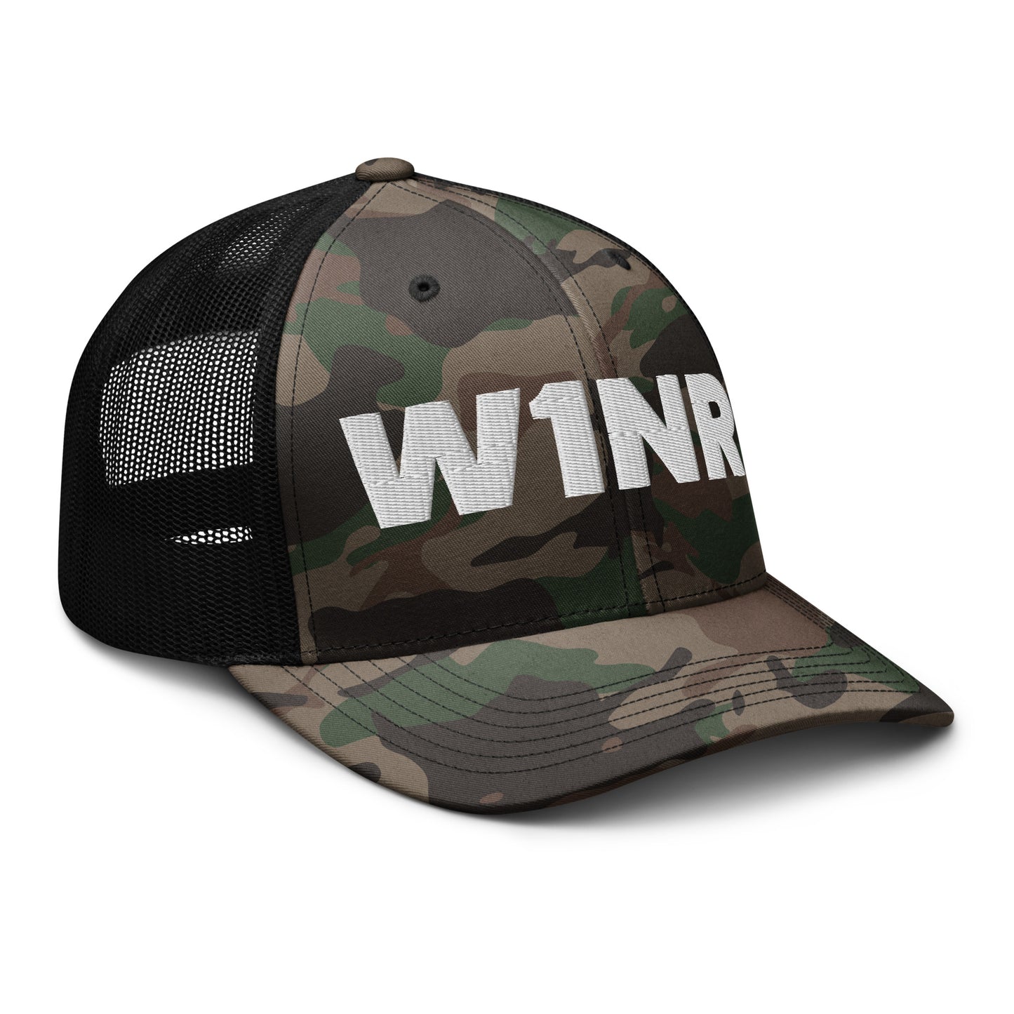 W1NR Camouflage trucker hat (2 colors)