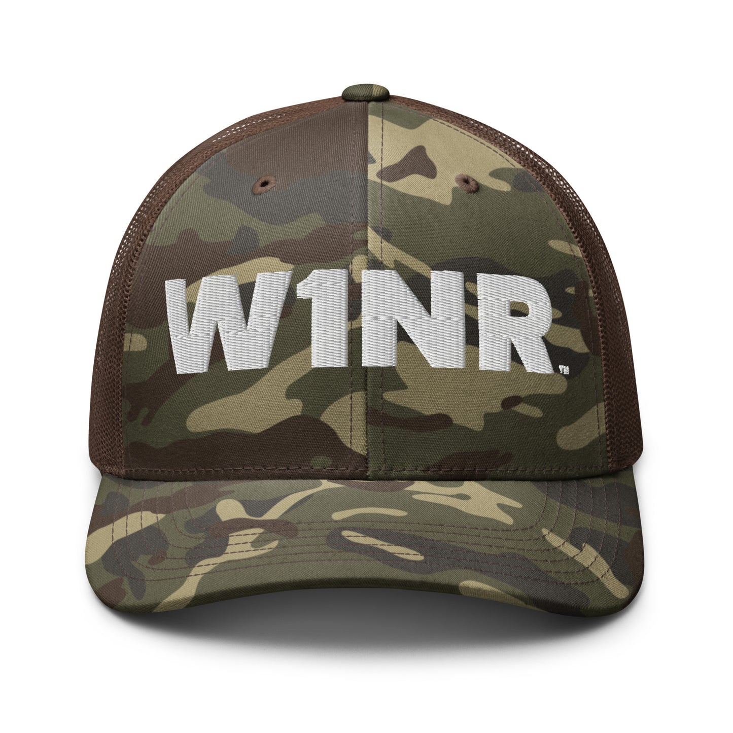 W1NR Camouflage trucker hat (2 colors)