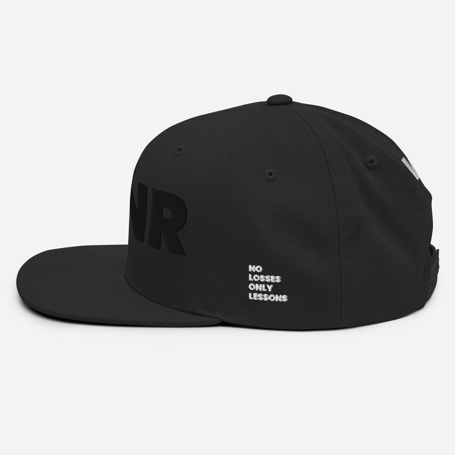 W1NR black white 1 Snapback Hat