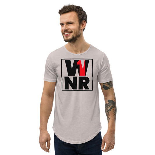 W1NR square Men's Curved Hem T-Shirt